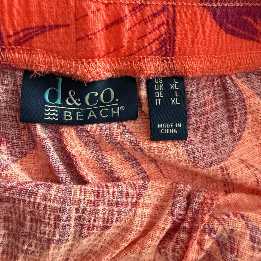 Denim&Co Tropical Print Wide Leg Pants - Picture 2 of 3